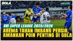 Arema FC menahan imbang Persib Bandung di Stadion GBLA dan mendapat pujian dari pelatih Marcos Santos atas perjuangan tim serta atmosfer suporter yang mempertemukan Bobotoh dan Aremania dalam satu tribun.