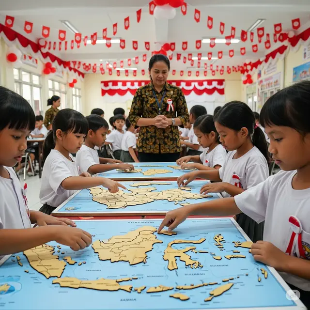 Menyusun Puzzle Peta Indonesia