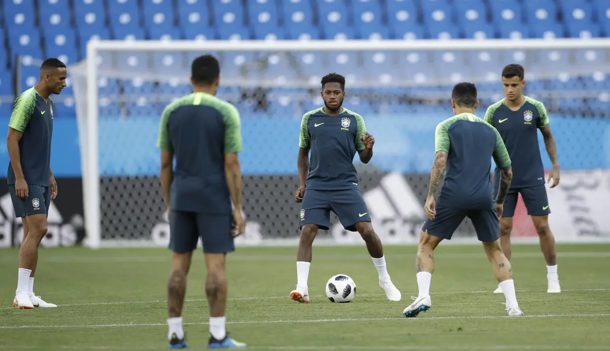 Fred bergabung dengan Shakhtar dari Internacional pada 2013. Selama di tiga musim di klub tersebut dia berhasil memenangi tiga gelar liga domestik. (AP/Felipe Dana)