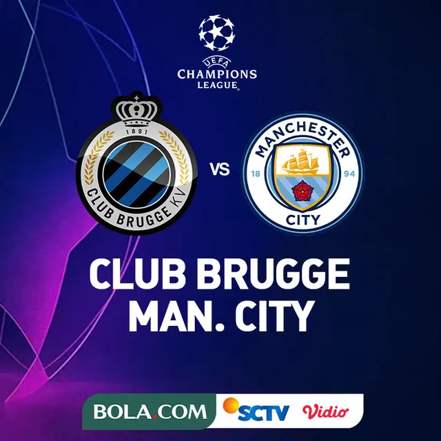 Liga Champions - Club Brugge Vs Manchester City