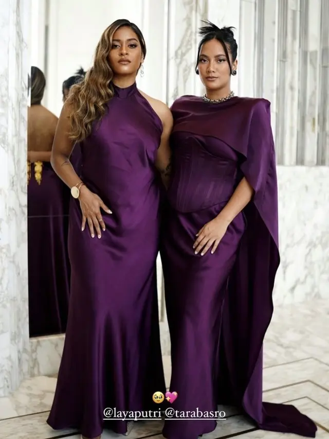 Riasan Wajah Tara Basro Saat Menjadi Bridesmaid di Pernikahan Eva Celia, credit: Instagram @evacelia