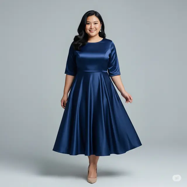 7 Model Baju Pesta Wanita Gemuk Agar Terlihat Langsing