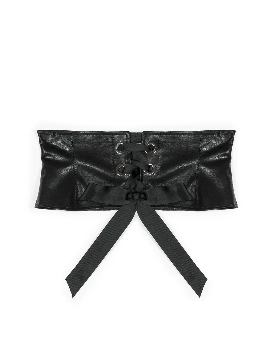 Leather effect corset with eyelets (Image: stradivarius.com)