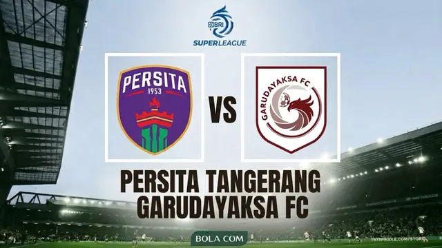 Ilustrasi Persita Tangerang Vs Garudayaksa, BRI Super League