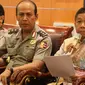 Anggota TPFG, Effendi Gazali (kanan) memberi keterangan terkait cerita gembong narkoba Freddy Budiman pada Koordinator KontraS Haris Azhar, Jakarta, Kamis (15/9). Effendi Gazali mengatakan, ditemukan lima indikasi aliran dana. (Liputan6.com/Helmi Afandi)