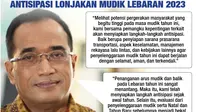 Infografis Jurus Menhub Budi Karya Sumadi Antisipasi Lonjakan Mudik Lebaran 2023. (Liputan6.com/Trieyasni)