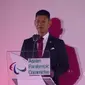Ketua Panitia Asian Para Games 2018 Raja Sapta Oktohari memberi sambutan pada upacara pembukaan. (Vidio.com)