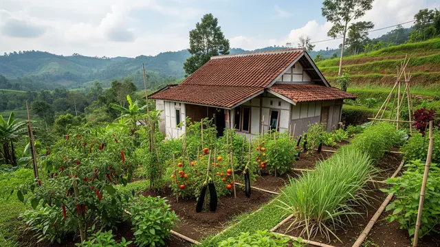 9 Ide Kebun Sayur untuk Rumah yang Berada di Area Perbukitan, Asri dan Mudah Dirawat