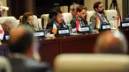 Wapres Jusuf Kalla menyampaikan pandangan dihadapan pemimpin negara Asia dan Eropa pada Asia Europe Meeting (KTT Asem) ke-11 di Ulan Bator, Mongolia, Jumat (15/7). KTT Asem Tahun 2016 tersebut digelar pada 15-16 Juli. (Tim Media Wapres)