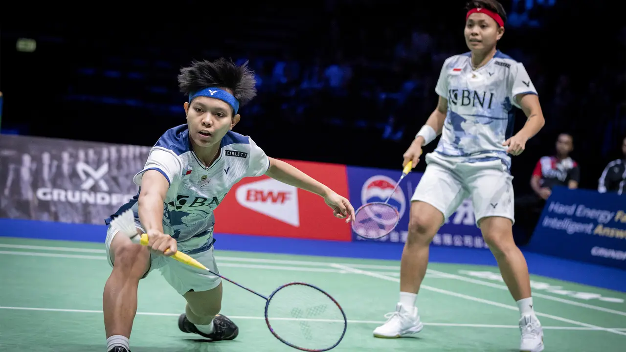 Foto: Kalahkan Ganda Putri Korsel, Apriyani / Siti Fadia Tembus Final Kejuaraan Dunia 2023