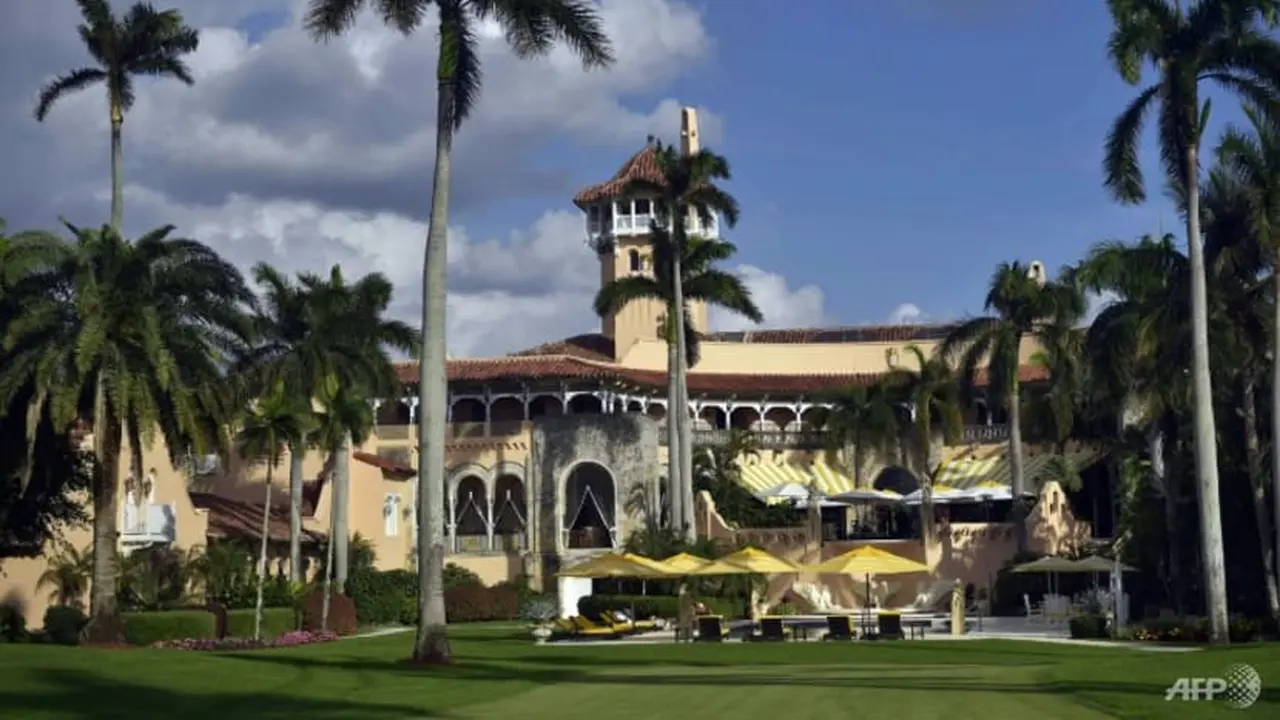 Rumah di Resor Mar-a-Lagoo di Florida milik Donald Trump. (File/AFP/Mandel Ngan)