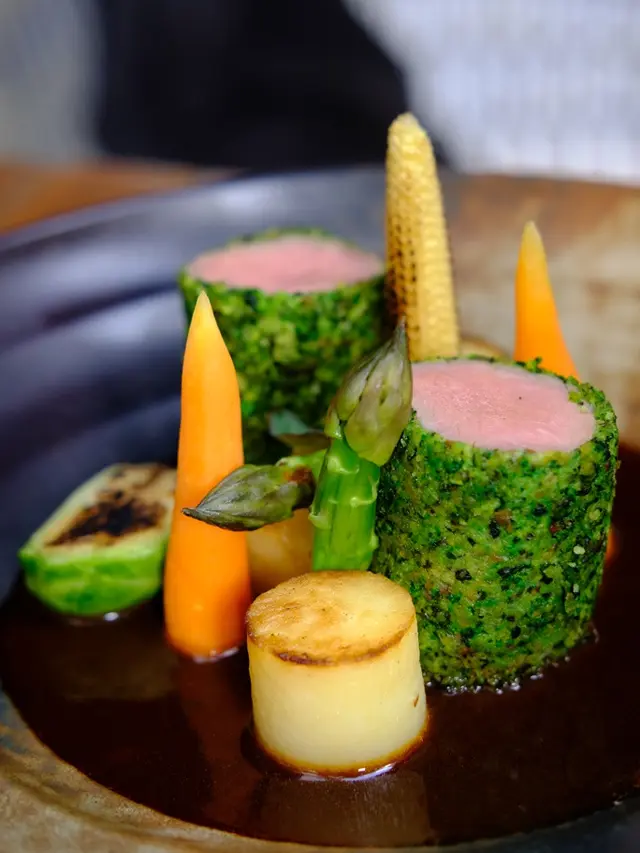 Pistachio Crusted Lamb Loin