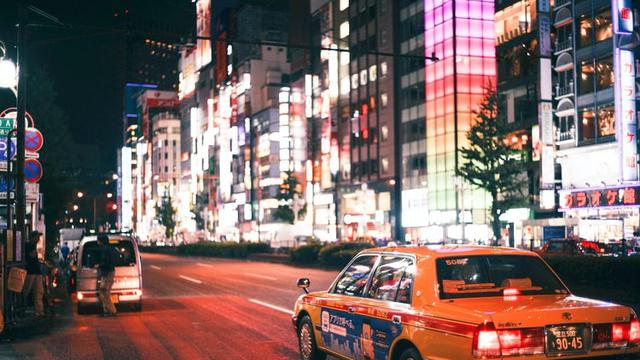 Ilustrasi taksi di Jepang