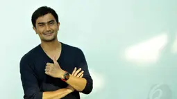 Pemain sinetron "Juragan Lenong" itu hanya mempersiapkan stamina untuk menjalani ibadah puasa yang akan datang sebentar lagi. (Liputan6.com/Panji Diksana)