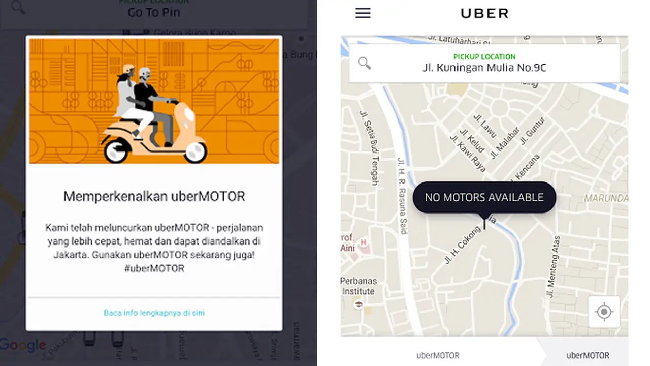 Mengaspal Hari Ini, Pengemudi UberMotor Sulit Ditemukan