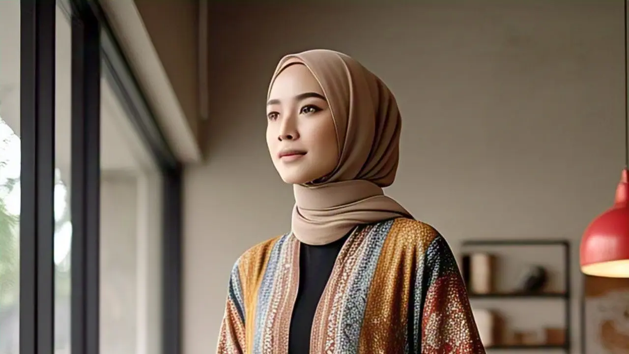 Model Kardigan Kekinian untuk Hijabers