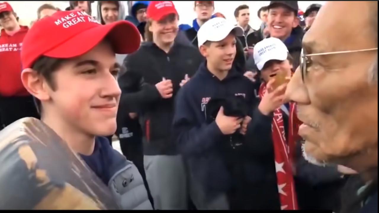 Nick Sandmann, remaja SMA pendukung Donald Trump yang sempat dituding rasis. Tuduhan itu ternyata hoaks.