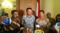 Walikota Solo FX Rudi, Gubernur Jakarta Ahok, dan Rio Haryanto (Ahmad Romadoni/Liputan6.com) 