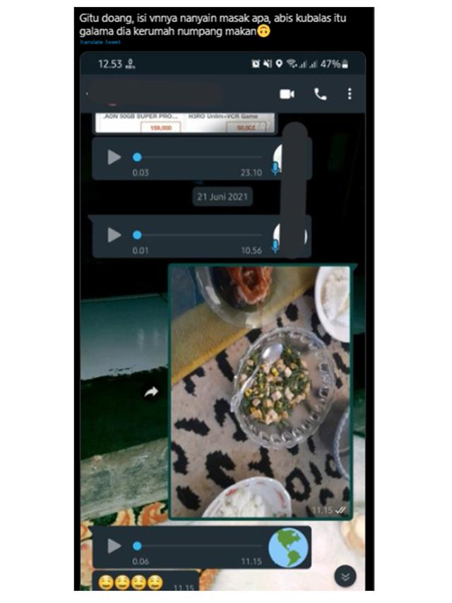 6 Potret Chat Reaksi Pacar saat Pamer Masakan Ini Responnya Bikin Gemas