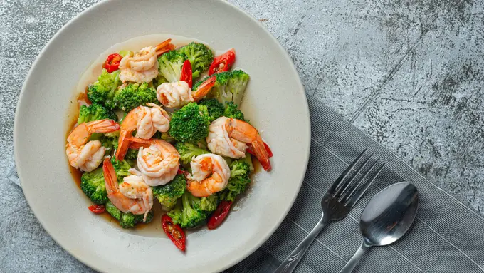 brokoli udang