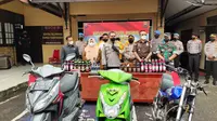 Polres Paser gelar konferensi pers hasil Operasi Ketupat Mahakam 2022, Selasa (10/5/2022). (Liputan6.com/Istimewa)