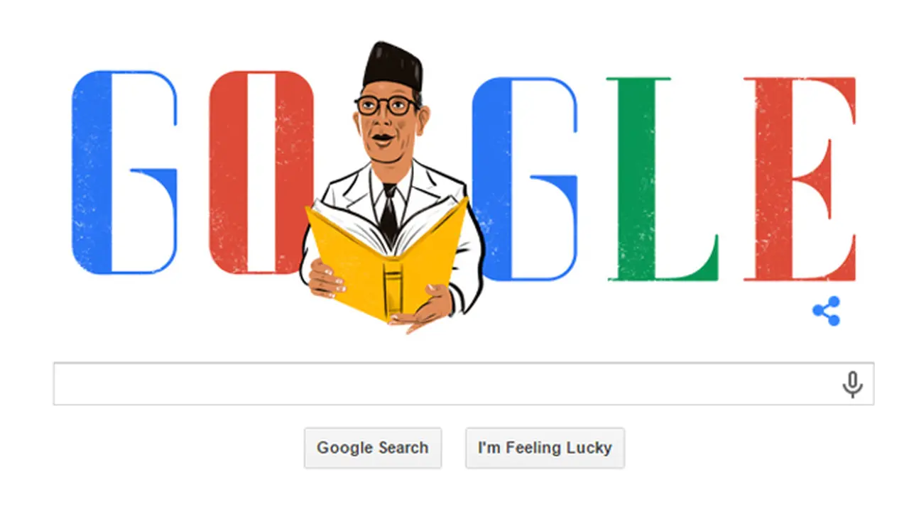 Sosok Ki Hajar Dewantara Hiasi Google Doodle