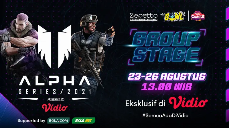 Link Streaming Pertandingan Grup Stage Alpha Series Point Blank Pekan Ini di Vidio, 23 -26 Agustus 2021