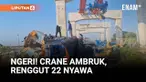Sebuah crane proyek konstruksi kereta cepat ambruk dan menimpa kereta penumpang di wilayah timur laut Thailand pada Rabu, menewaskan sedikitnya 22 orang. Insiden terjadi saat kereta yang melayani rute Bangkok–Ubon Ratchathani tengah melaju di bawah...