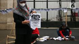 Koordinator Nasional Jaringan Nasional Advokasi Pekerja Rumah Tangga (Jala PRT) Lita Anggraini mengatakan RUU PPRT sudah mandek sekira 19 tahun di DPR. (Liputan6.com/Johan Tallo)