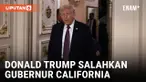DONALD TRUMP MENYALAHKAN GUBERNUR GAVIN NEWSOM ATAS KEBAKARAN HUTAN DI CALIFORNIA