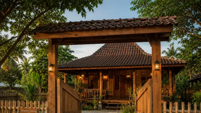 rumah kampung nuansa natural, ChatGPT