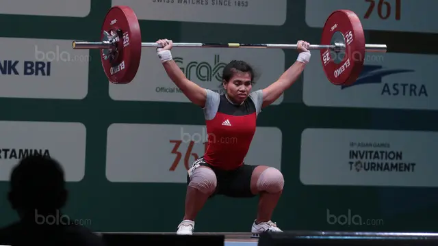 Test Event Asian Games 2018, Angkat Besi, Bola.com, Sri Wahyuni