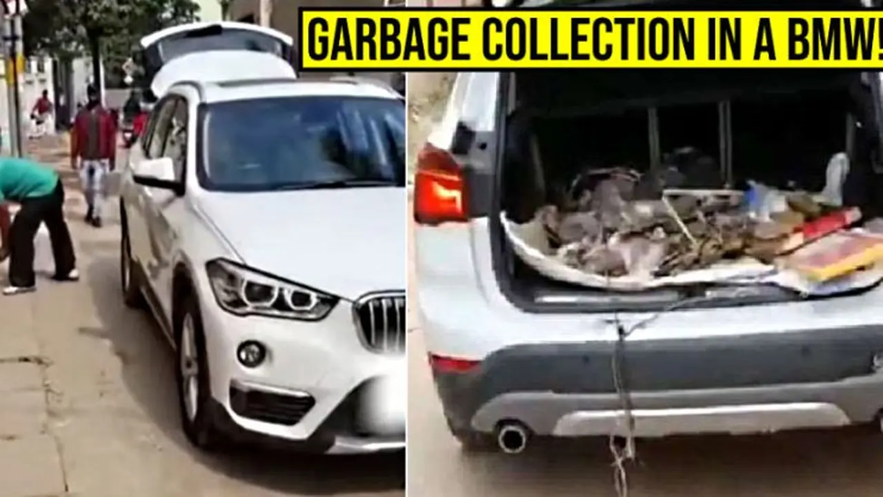 BMW X1 Dijadikan Mobil Pengangkut Sampah oleh Pemiliknya (Cartoq)