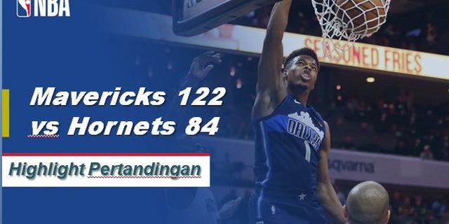 Cuplikan Hasil Pertandiangan NBA : Mavericks 122 vs Hornets 84