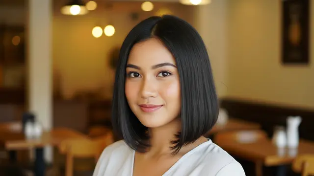 Model Rambut Pendek Wanita di Bawah Bahu