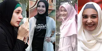 Banyak selebriti Indonesia takut akan pekerjaannya didunia entertainmen lantaran mengenakan hijab. Tapi tidak sedikit juga yang memantabkan hatinya untuk menutup auratnya.(dok. Bintang.com)