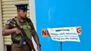 Lebih dari 63 ribu polisi dikerahkan untuk menjaga tempat pemungutan suara dan pusat penghitungan suara. (Ishara S. KODIKARA/AFP)