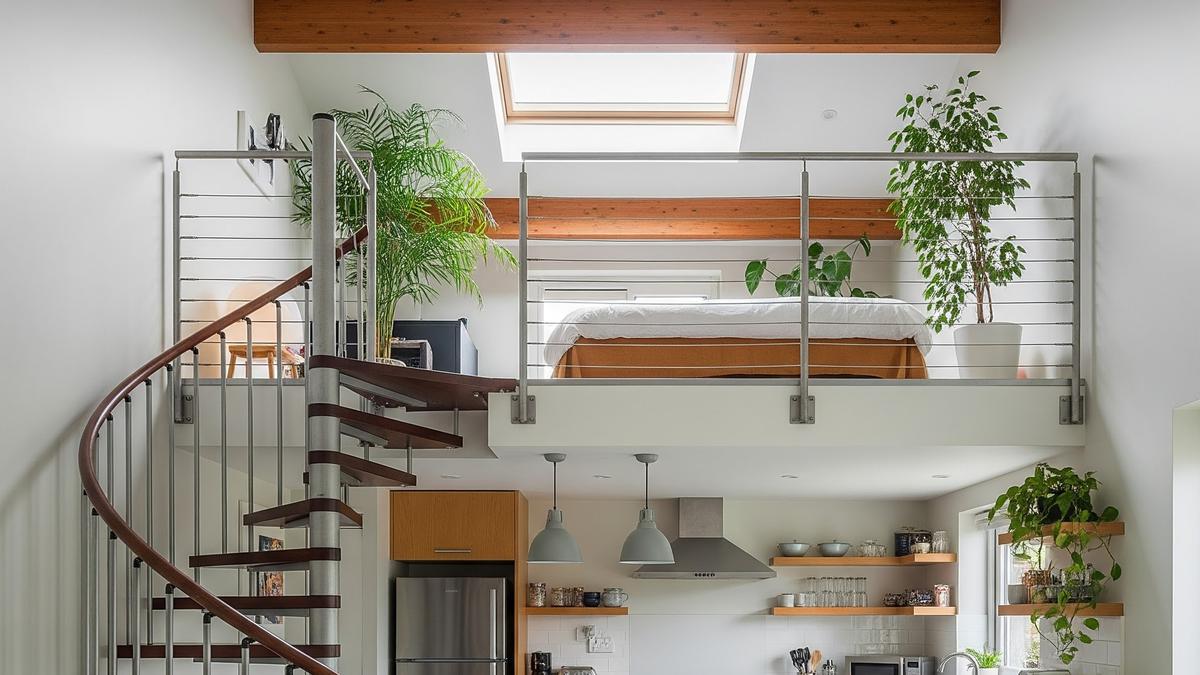 9 Model Rumah Kecil dengan Mezzanine dan Dapur Terbuka, Solusi Lahan Terbatas