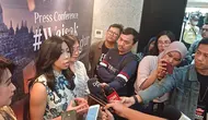 Direktur Pemasaran &amp; Program Pariwisata InJourney Maya Watono konferensi pers perayaan Waisak 2024 di Candi Borobudur di Gedung Sarinah, Jakarta, Rabu (8/5/2024). (Maulandy/Liputan6.com)