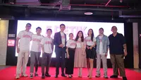 Awak pendukung 5 Detik &amp; Rasa Rindu yang diangkat dari kumpulan puisi Prilly Latuconsina dan dibintangi juga oleh Prilly. Foto : liputan6.com/weTV original&nbsp;