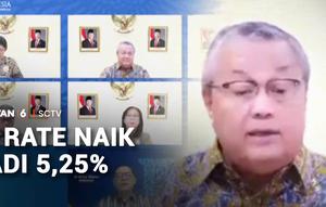 Sekitar 2 jam berselang dari pidato Presiden di Rapat Paripurna DPR, Bank Indonesia menggelar jumpa pers menyampaikan keputusan menaikkan suku bunga acuan atau BI rate sebesar 50 basis poin jadi 5,25 persen.