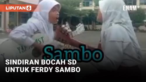 VIDEO: Viral! Anak SD Nyanyikan Lagu Namaku Sambo