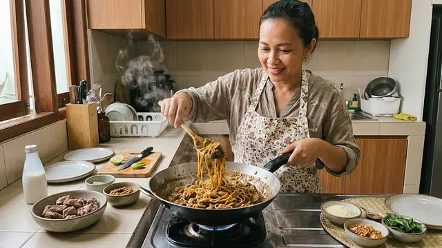 Resep Fettuccine Bumbu Bebek