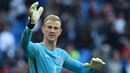 Kiper - Joe Hart, kiper Manchester City ini posisinya sebagai penjaga gawang nomor satu di Inggris tampaknya belum tergantikan. Pada posisi kiper nomor dua ditempati penjaga gawang Southampton, Fraser Forster. (AFP/Paul Ellis)