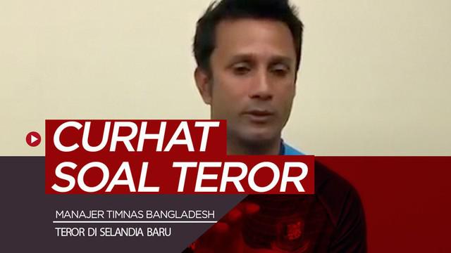 Berita video cerita Manajer timnas kriket Bangladesh, Khaled Mashud, soal aksi teror penembakan di Christchurch, Selandia Baru, Jumat (15/3/2019).