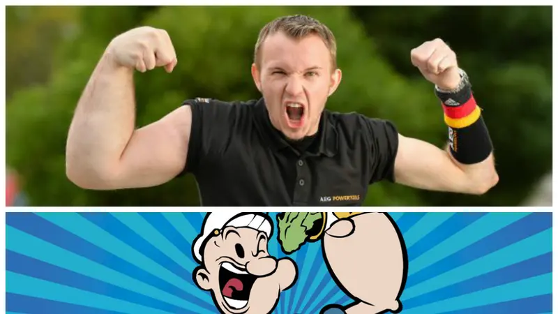 Berlengan ala Popeye, Pria Ini Sukses di Dunia Panco