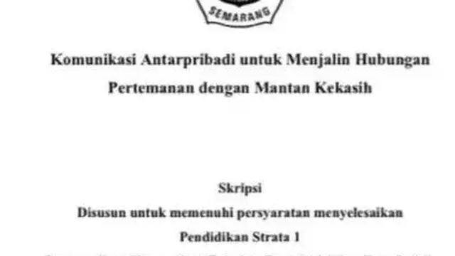 10 Judul Skripsi Unik Ini Bikin Penasaran, Temanya di Luar Nalar