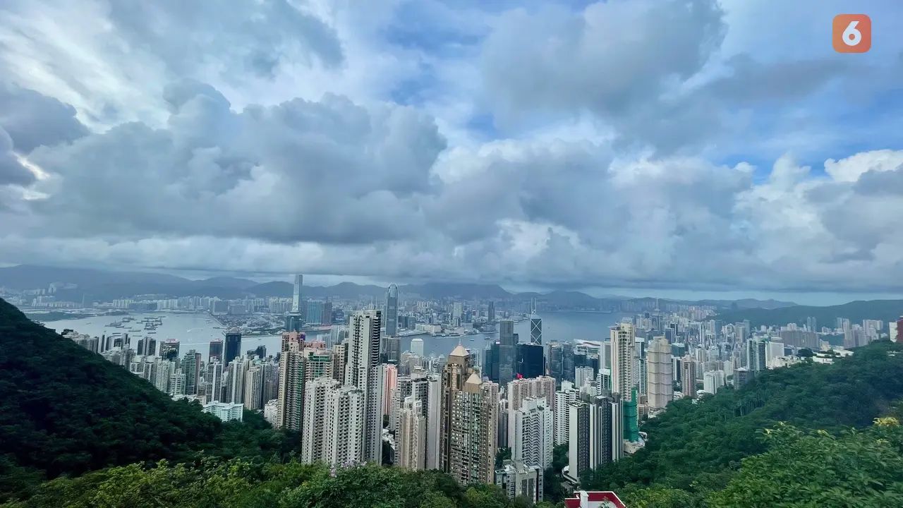 Pemandangan Hong Kong dari Victoria Peak