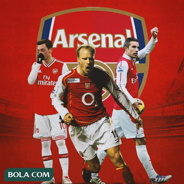 Arsenal - Mesut Ozil, Dennis Bergkamp, Robin van Persie