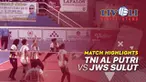 Berita video highlights Livoli 2019, TNI AL Putri menang 3 set atas JWS Sulut, Rabu (16/10/2019).